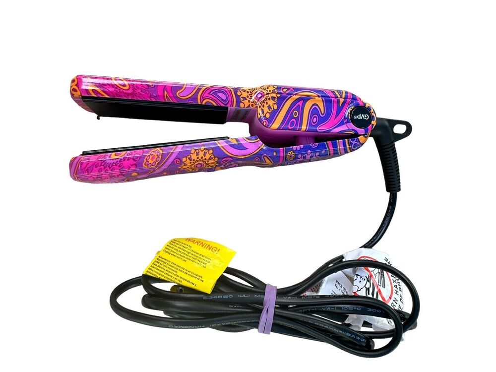GVP Travel Mini Ceramic 1.25" Salon Heat Hot Flat Hair Straightener Iron